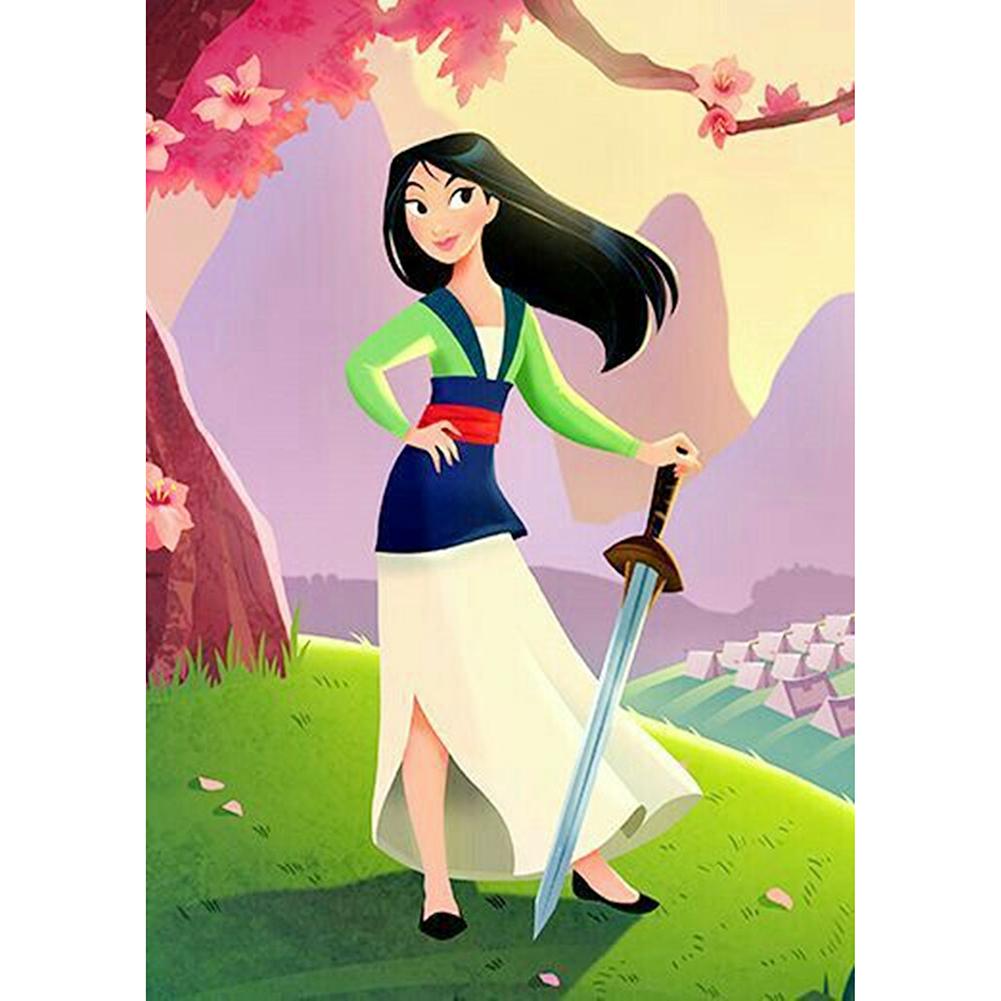 

30*40CM-Mulan-Round Drill Diamond Painting, 501 Original