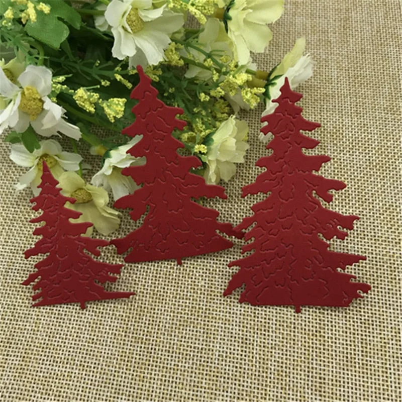 3pcs Trees Metal Cutting dies metal cutting dies scrapbooking embossing folder suit for fustella big shot cutting machin