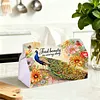 Peacocks Diamond Painting Tissue Box 7.48x5.12Inch Diamond Art Tissue Box 5D Diamond Art Tissue Cover for Kitchen Restaurant Bar Office Parties