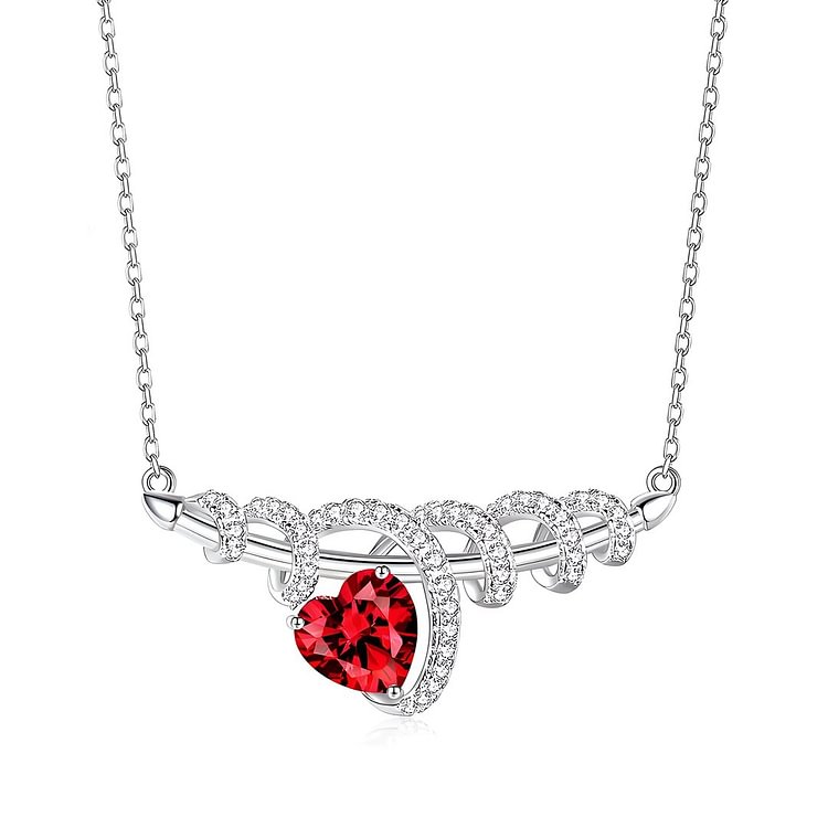 For Mom - S925 You did an Incredible Job Crystal Birthstone Spiral Necklace