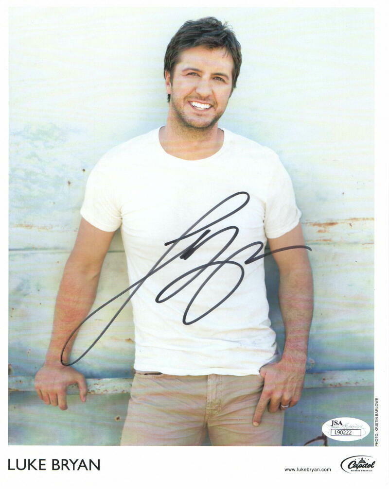 LUKE BRYAN SIGNED AUTOGRAPH 8x10 Photo Poster painting - CRASH MY PARTY, KILL THE LIGHTS, JSA