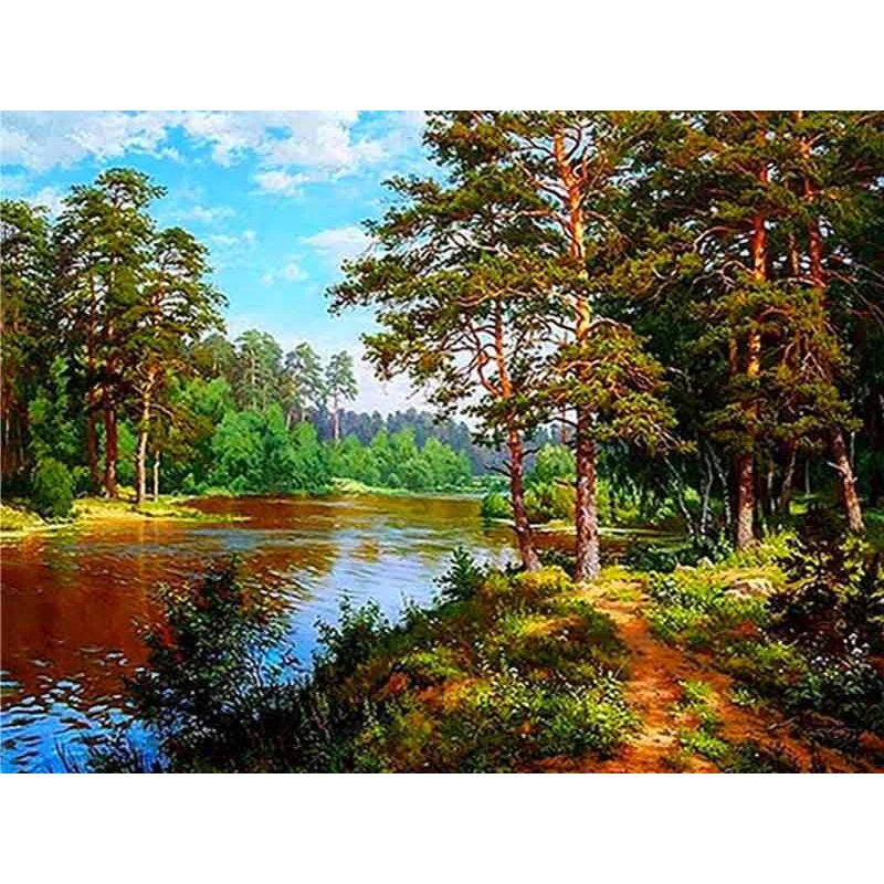 Diamond Painting - Full Round/Square Drill - Countryside View(30*40 - 50*60cm)
