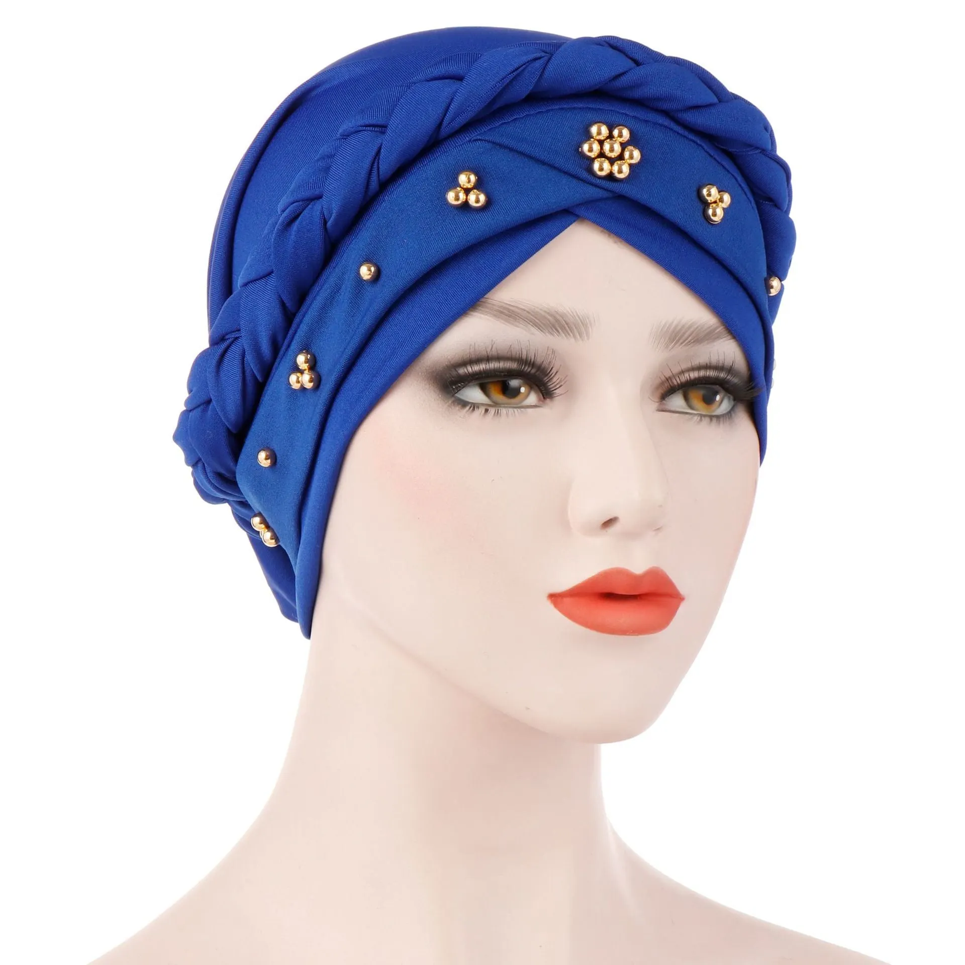 Women's Floral Printed Muslim Turban Hat Cap