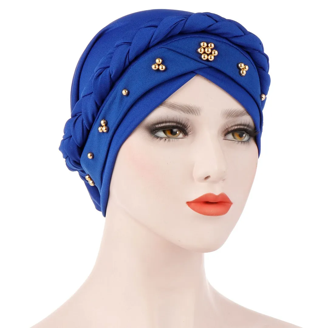 Women's Floral Printed Muslim Turban Hat Cap