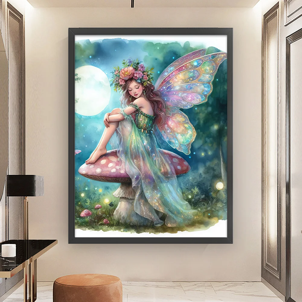 11CT Full Stamped Cross Stitch - Fairy Mushrooom(Canvas|50*65CM)