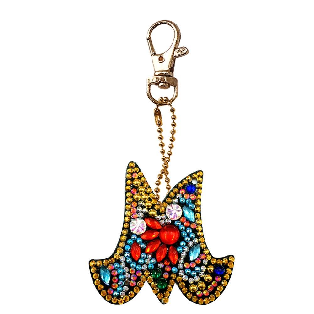 DIY Key Chain Diamond Painting Letters Women Bag Keyring