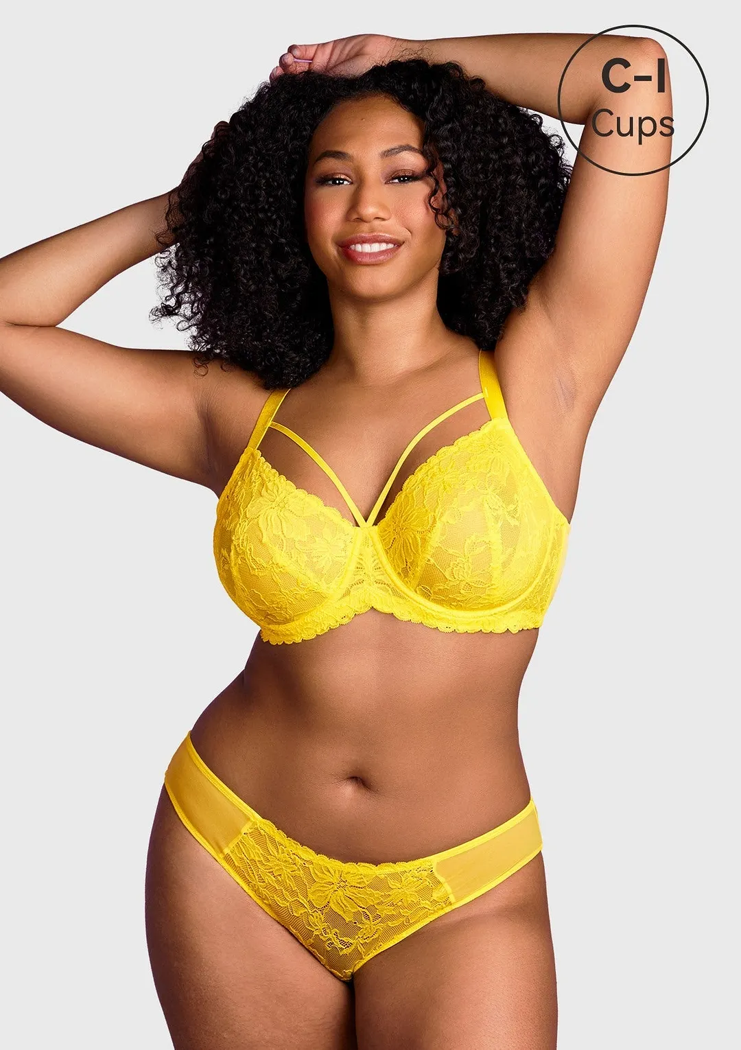 Pretty In Petals Black Unlined Strappy Lace Bra