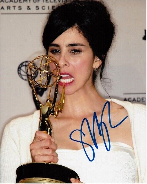 Sarah Silverman Signed Stand Up Comedian - Wreck-It Ralph Actress 8x10 Photo Poster painting