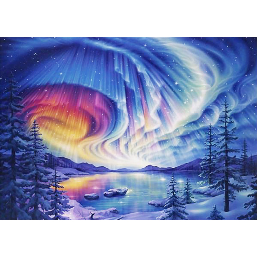 

50*40CM - Square Drill Diamond Painting - Aurora, 501 Original
