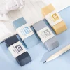 8PCS Morandi Color Art Sketch Student Exam 4B Erasers for Kids School Student Office Painting Studio Classic Stationery