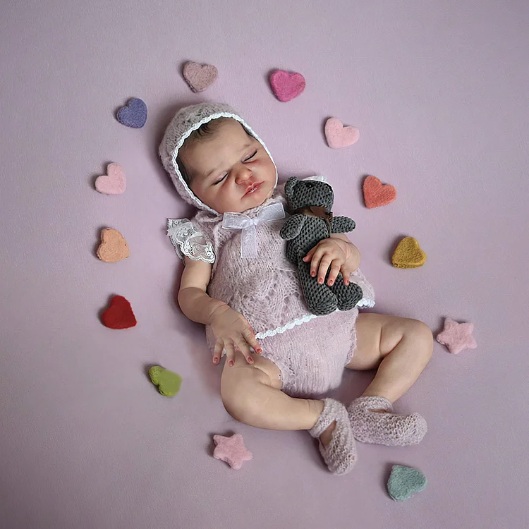 20" Asleep Reborn Girl Cute Truly Handmade Reborn Doll Named Tudina - Reborndollsshop®-Reborndollsshop®
