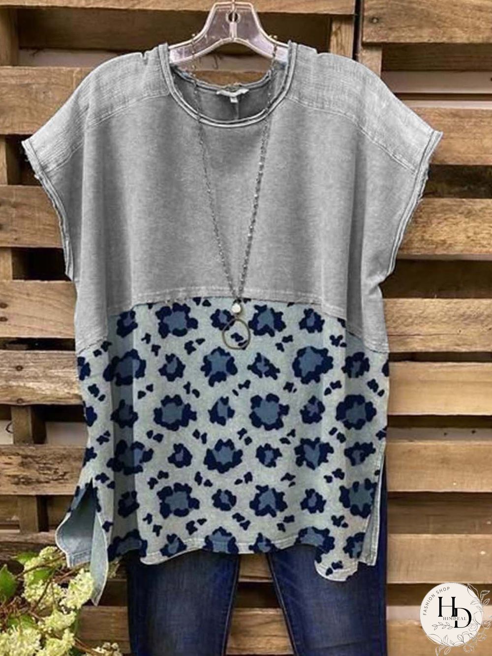 Vintage Cotton-Blend Leopard T-shirt