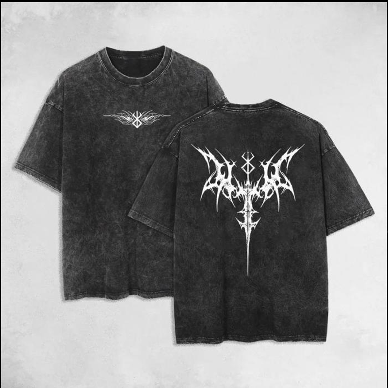 Berserk Anime Oversize Washed T-Shirt