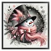 Christmas snowman-11CT Stamped/Counted Cross Stitch 40*40cm