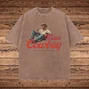 True Cowboy Graphic Print Washed T-shirt by Inlyline