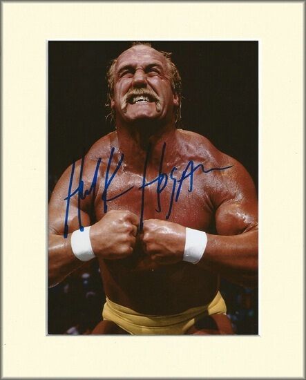 HULK HOGAN WRESTLER WWF WWE WRESTLING PP MOUNTED 8X10 SIGNED AUTOGRAPH Photo Poster painting