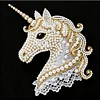 DIY Pearl Painting Unicorn for Home Decor with Frame(25x25cm)