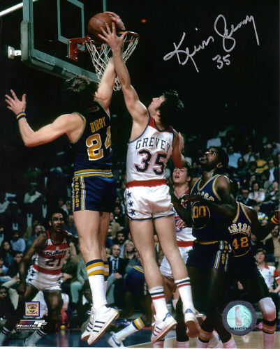 KEVIN GREVEY WASHINGTON BULLETS ACTION SIGNED Photo Poster painting