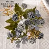 10 Stems Artificial Blue Purple Lilac Flower Bunch Home Styling Autumn Orange Wedding Floral Decor