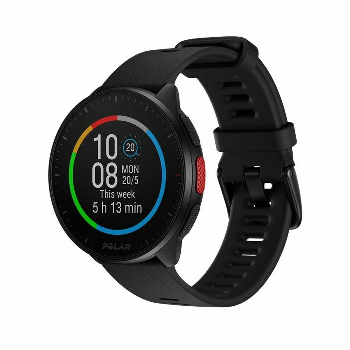 Smart Watch with Pedometer Polar Black 1,2" &Oslash; 45 mm