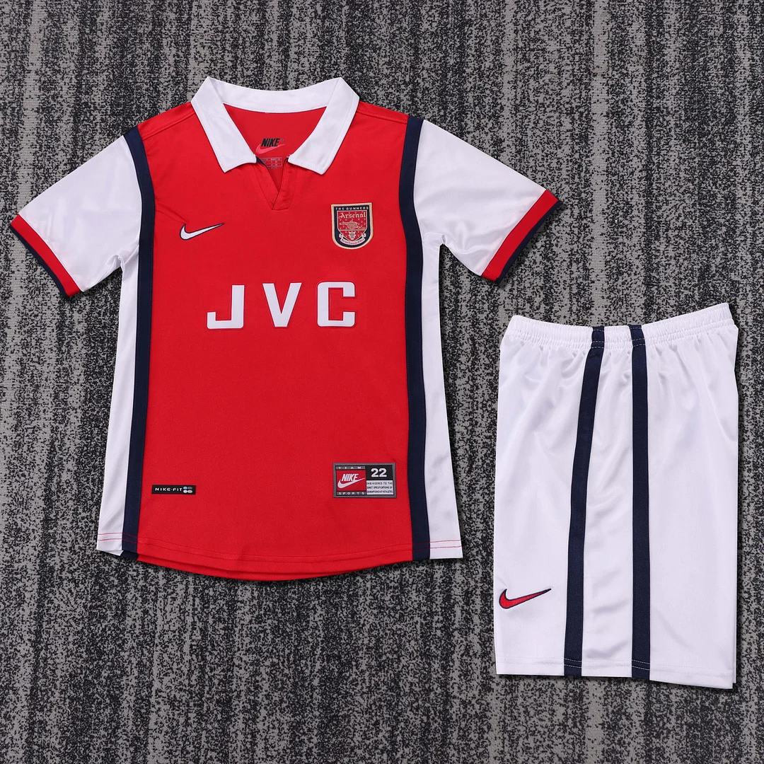 1998-1999 Retro Arsenal Home Football Shirt Kids Size