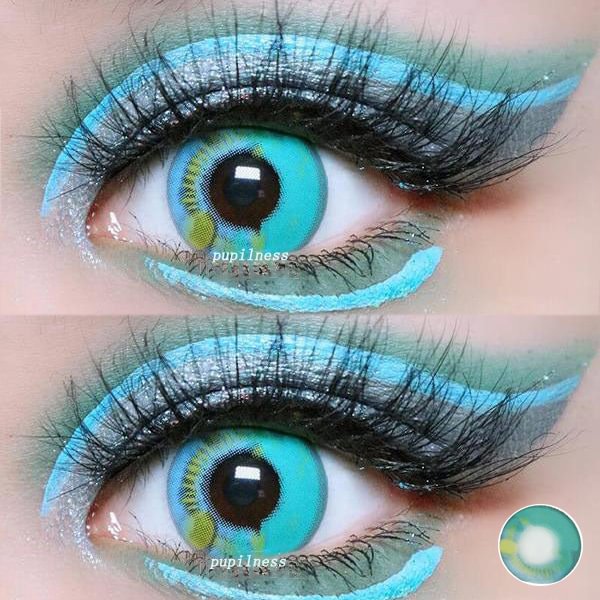 Anime Green Cosplay Contact Lenses 14.5mm