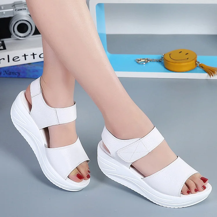 Women's Orthopedic Platform Sandals -Rocker Bottom Shoe  Stunahome.com