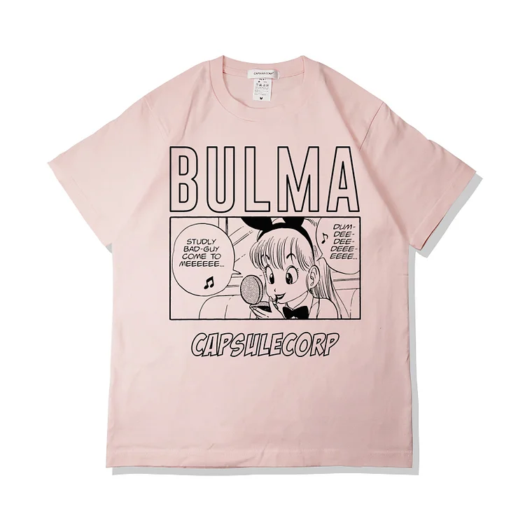 Pure Cotton Dragon Ball Bulma T-shirt weebmemes