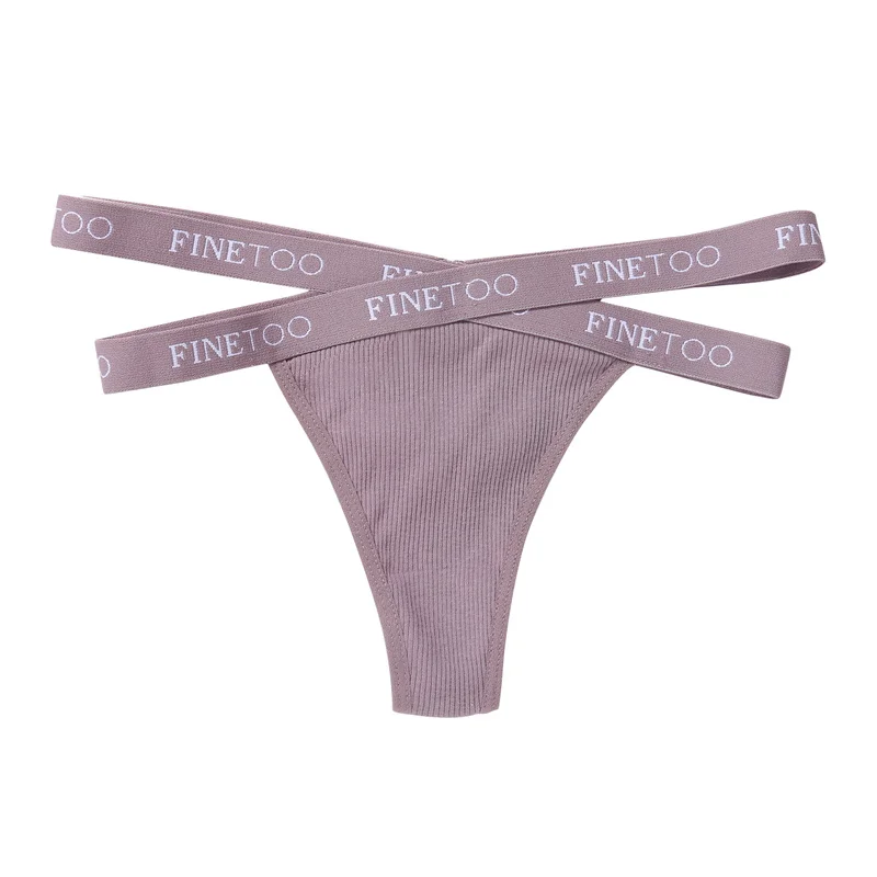 Billionm Women Panties Cotton Underwear Hollow Out Waist Sexy Thong Cross Rope Underpants for Women Female New Intimates Lingerie