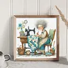 Sewing Grandma Full Counted Cross Stitch 14CT 2-Strand 40x40cm
