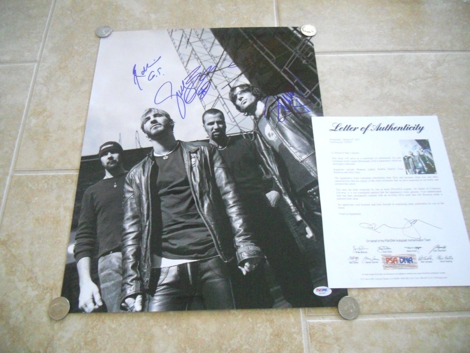 Godsmack Band Signed Autographed 16x20 Photo Poster painting By All 4 Sully +3 PSA Certified #1