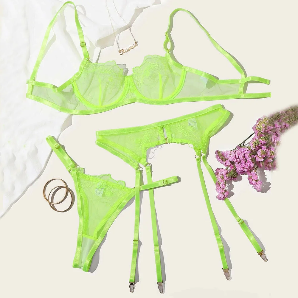 Toloer Neon Mesh 3-piece Set-Outfit Ideas