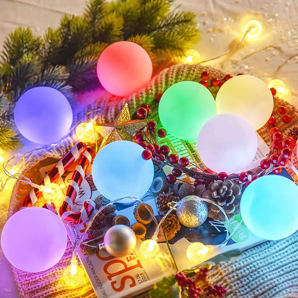 

6pcs Waterproof Pool Floating Lights RGB Color Changing LED Bath Ball Light, 501 Original