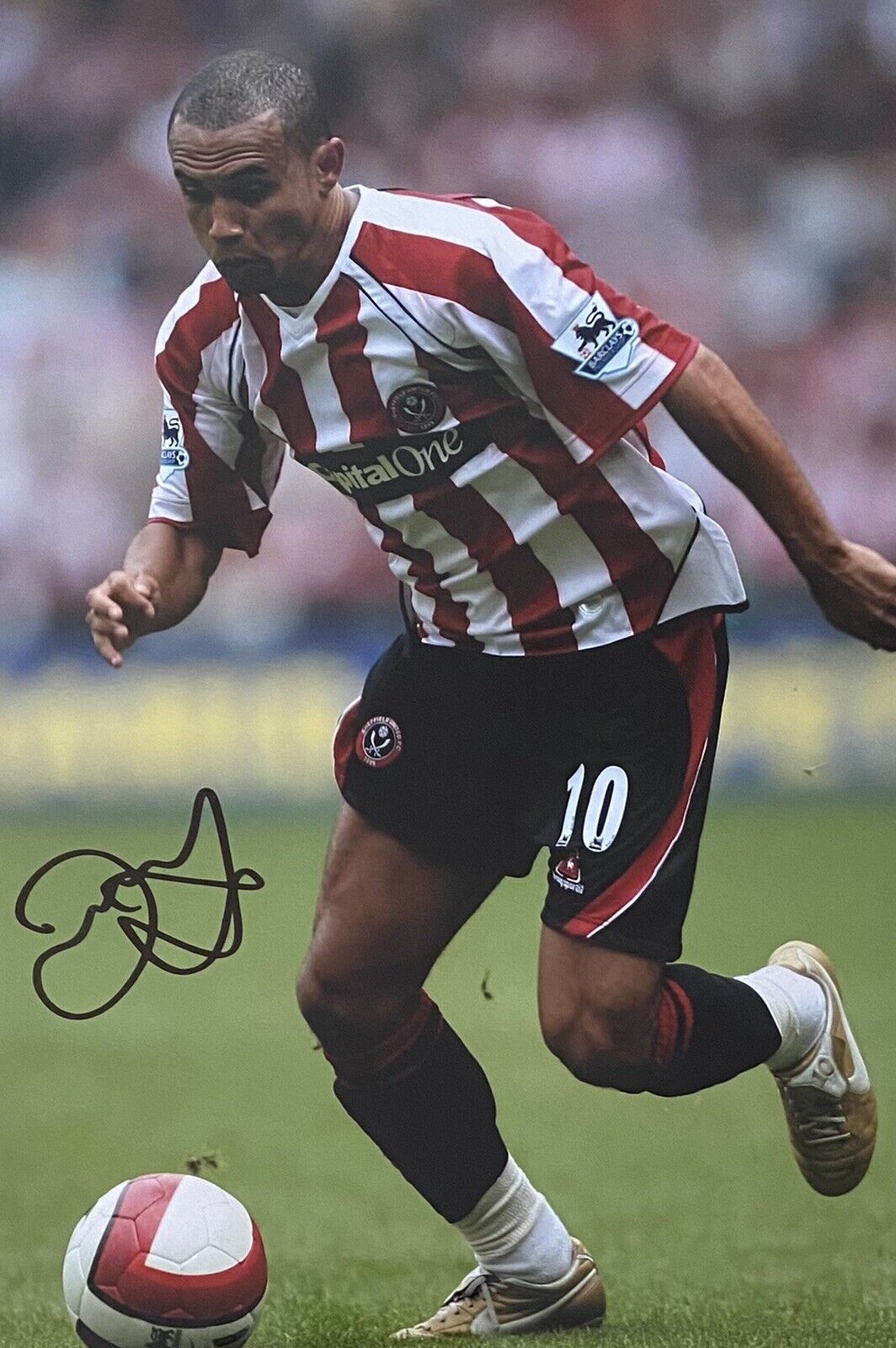 Danny Webber Genuine Hand Signed Sheffield United 12x8 Photo Poster painting