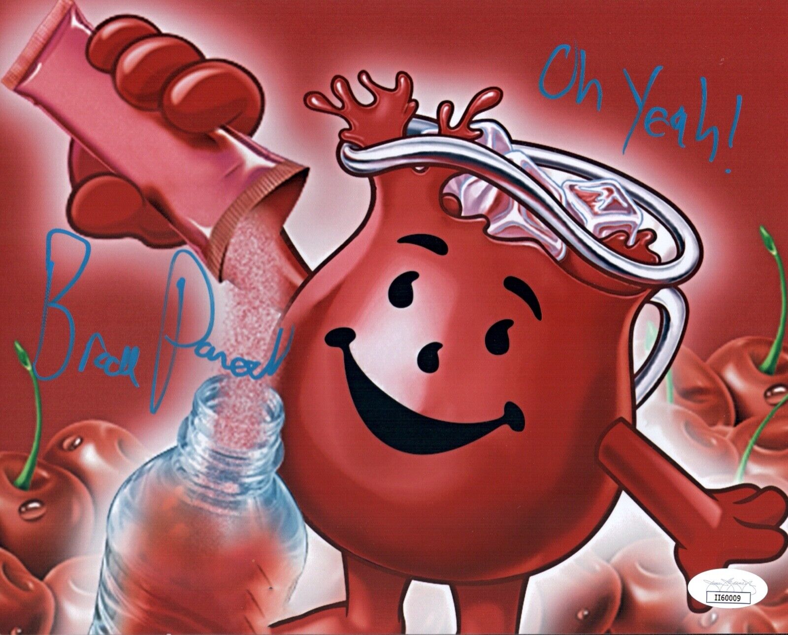 BROCK POWELL Signed 8x10 Photo Poster painting KOOL-AID MAN Autograph OH Yeah! JSA COA Cert