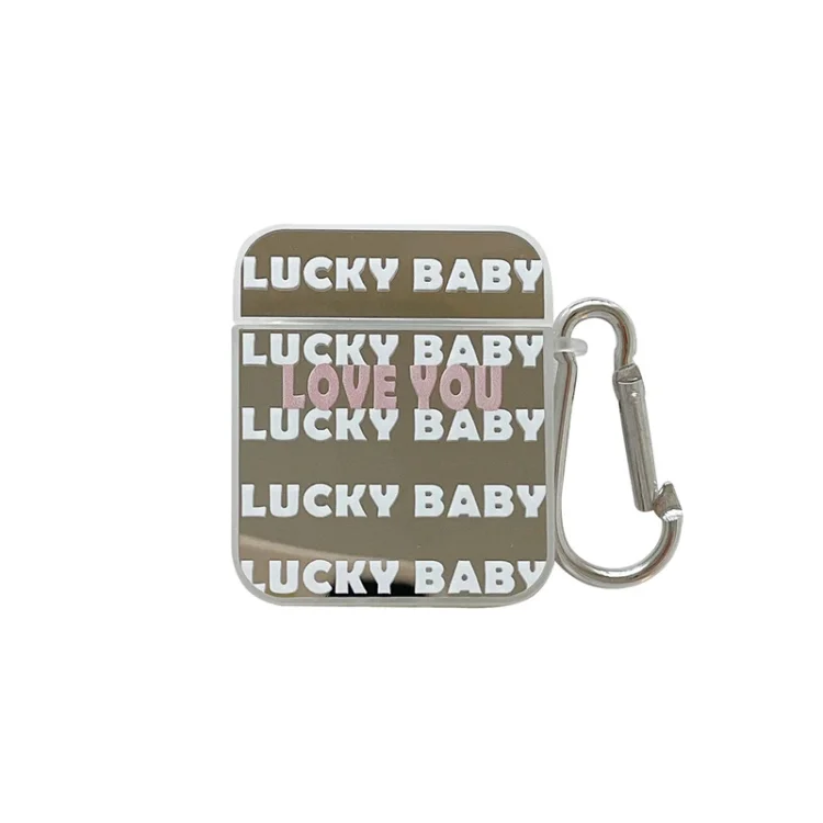 Lucky Letters Mirror Airpods Case
