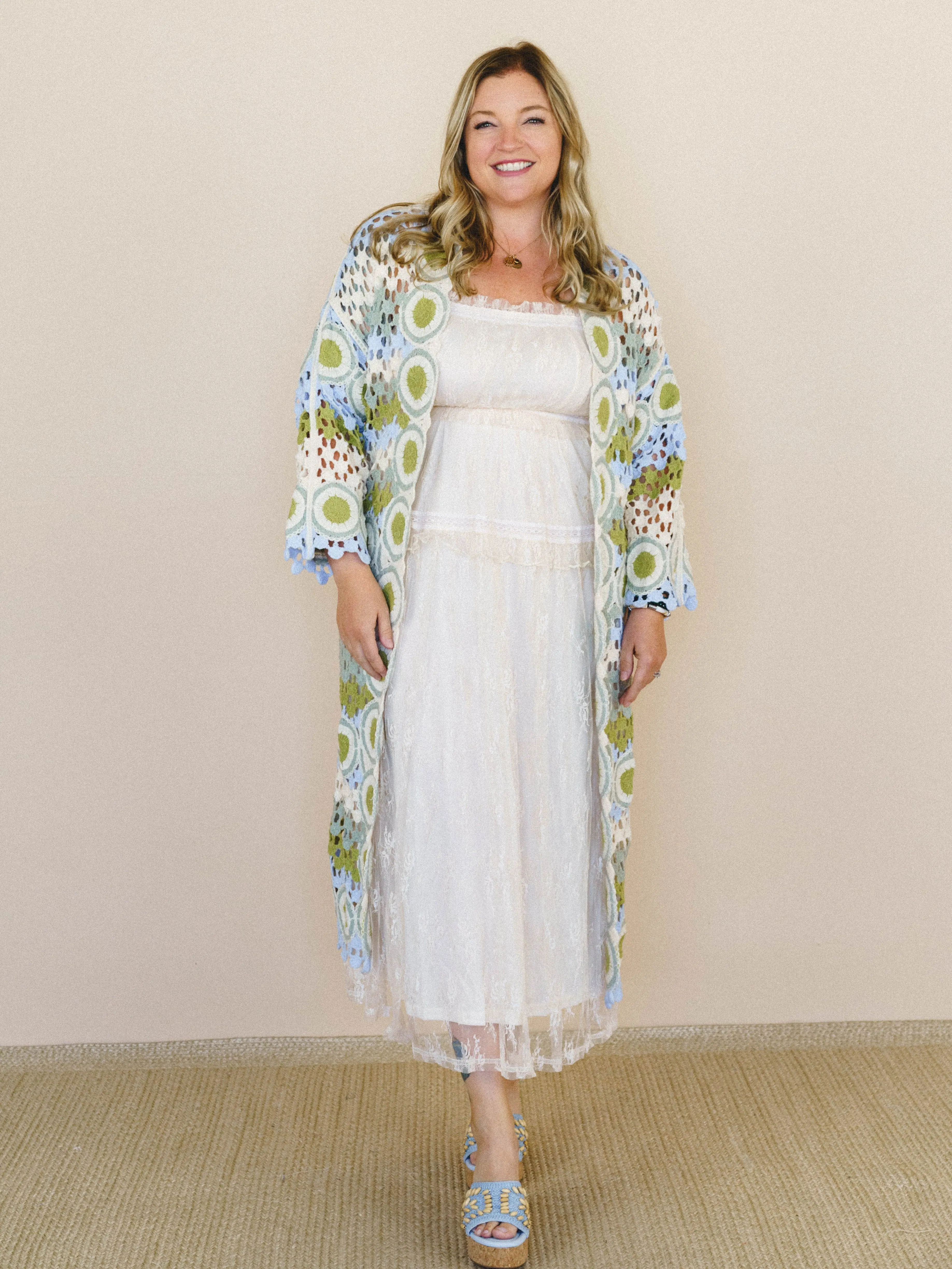 Dream Side Cardigan - Sage Multi