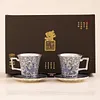 999 Silver National Trend Cultural and Creative Silver Gilded Black Bird Tea Cup/Water Cup