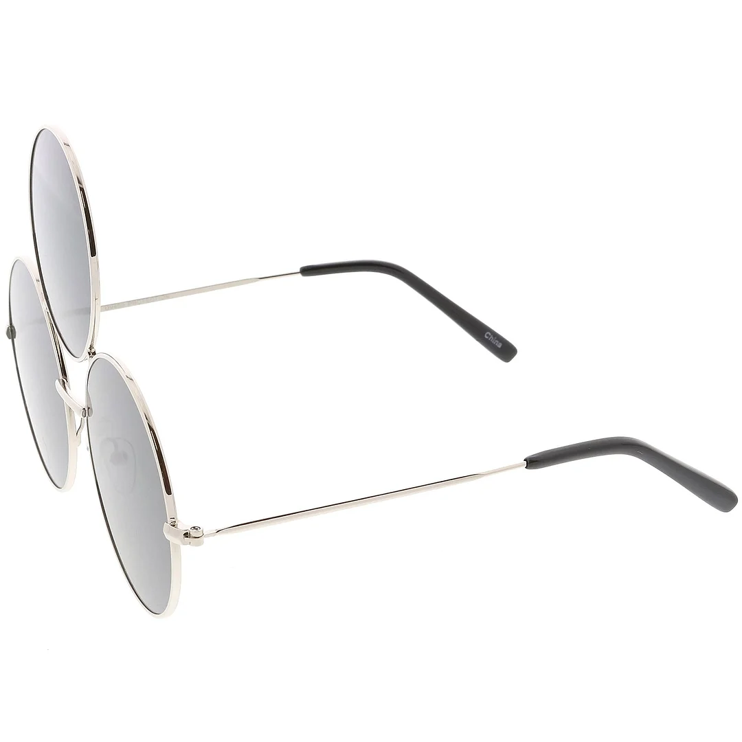 Oversize Circle Third Eye glasses Slim Arms 56mm