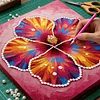 Kits d&rsquo;art en perles en diamants en fleurs en floraison pour adultes avec cadre