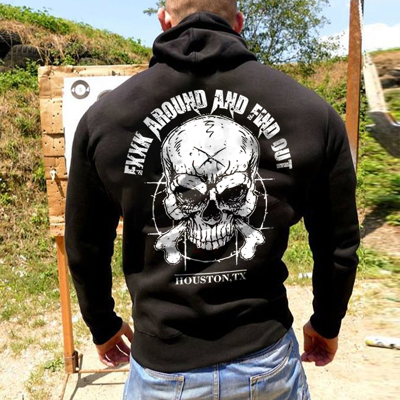Fxxk Around And Find Out Printed Men's Hoodie - Livereid