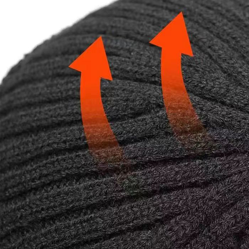 Men's Knitted Jacquard Thickened Warm Ear Protection Hat