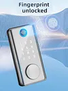 Biometric Smart Locks Bluetooth-compatible Electronic Deadbolt Lock Quick Unlock
