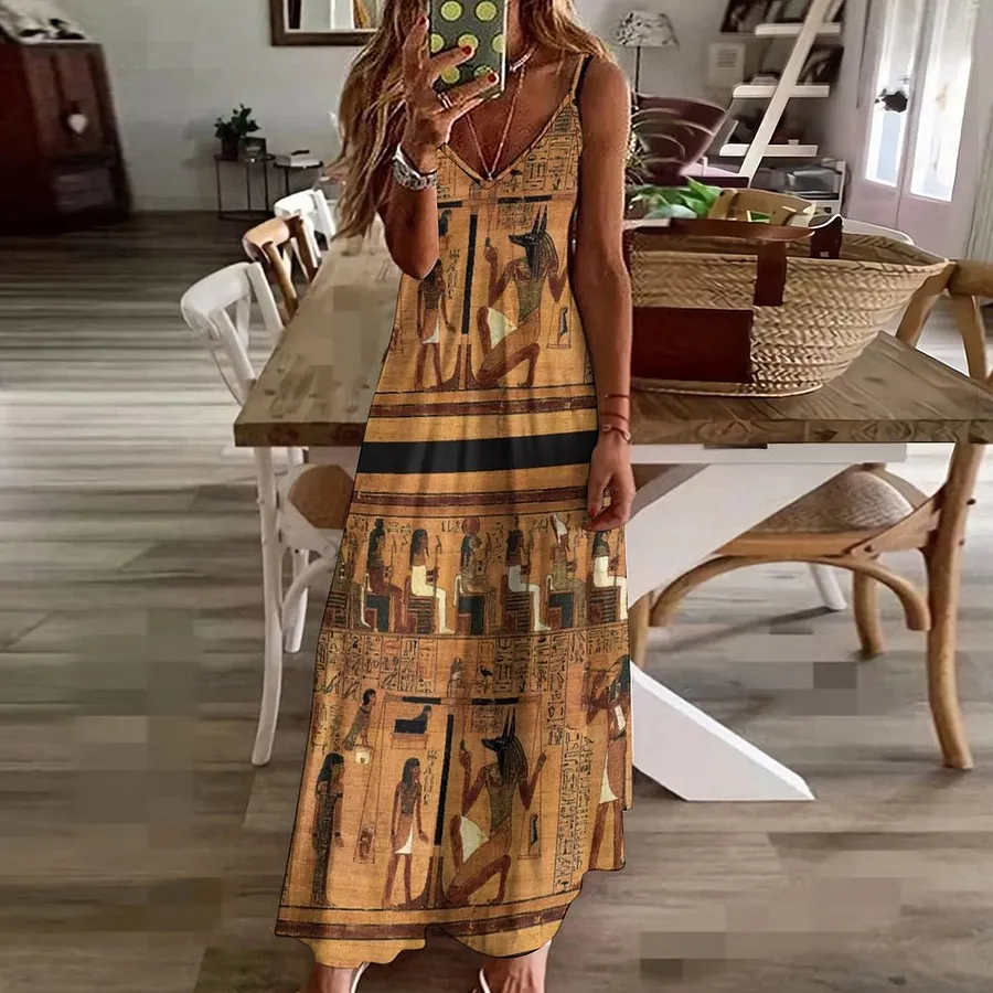 chinese dress ladies The Egyptian Rose Long Dress With Tie Front main image 1
