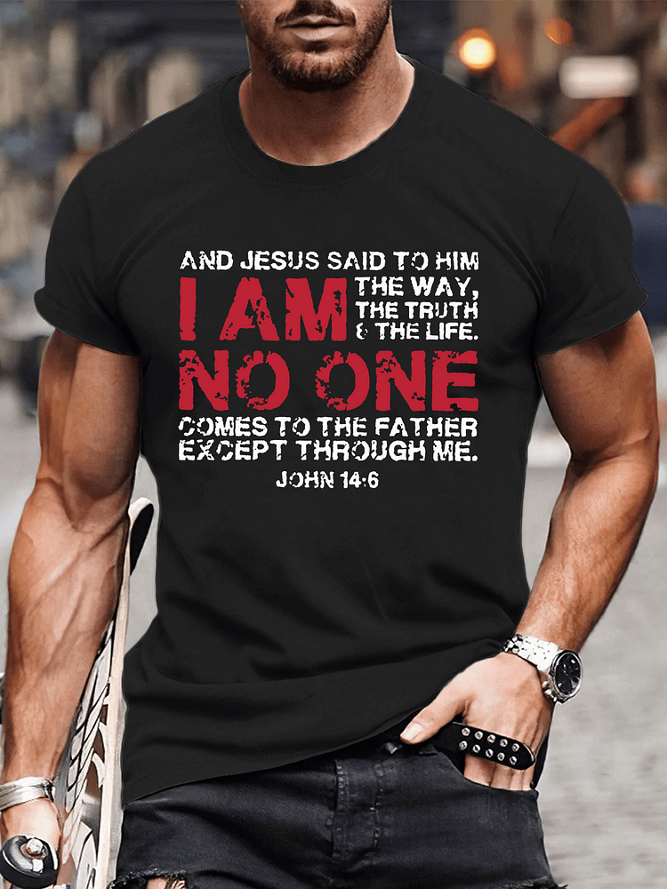 And Jesus said to him: I am the way, the truth & the life Premium T-Shirt