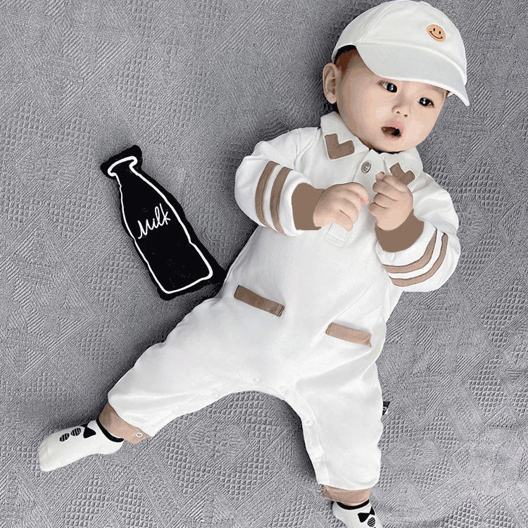 トレンド 人気 ファッション 配色 男の子 プレゼント ロンパース
