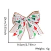 Festive Christmas Tree Gift Decor Double Layers Bowknot 