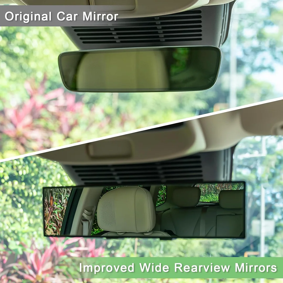 Wide-angle rearview mirror for cars