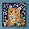 Diamond Painting-DIY Crystal Rhinestone Tabby Cat