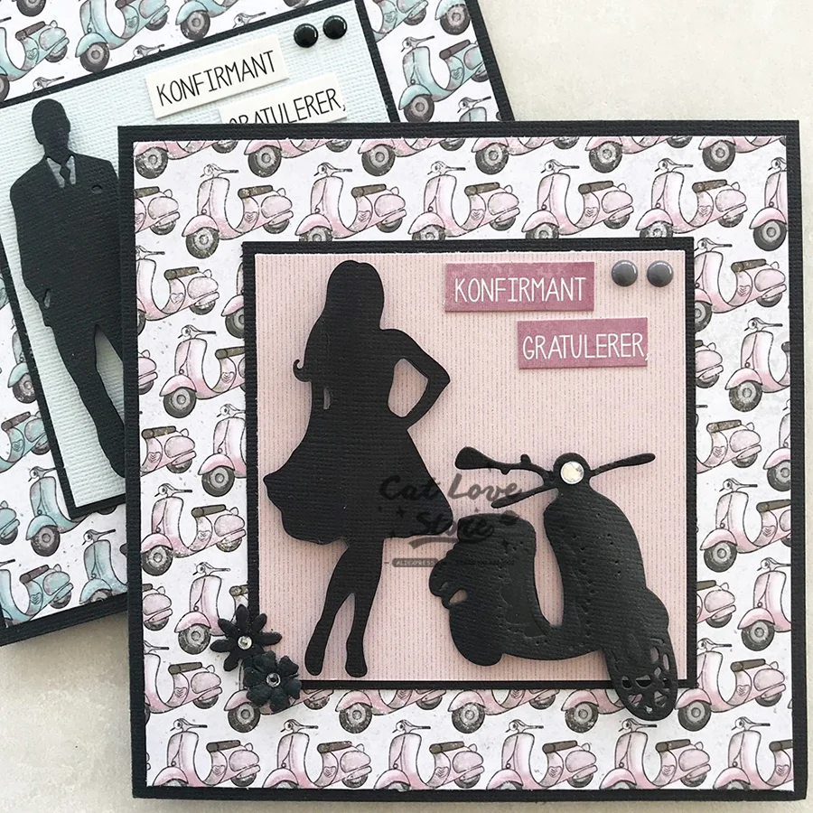 Nigikala Woman Character Metal Cutting Dies Scrapbooking Stencil Die Cuts Card Making Decorative Craft Embossing New Dies For 2023